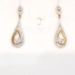 22kt, 916 Hm, Yellow Gold small flower long design AD Jke135.