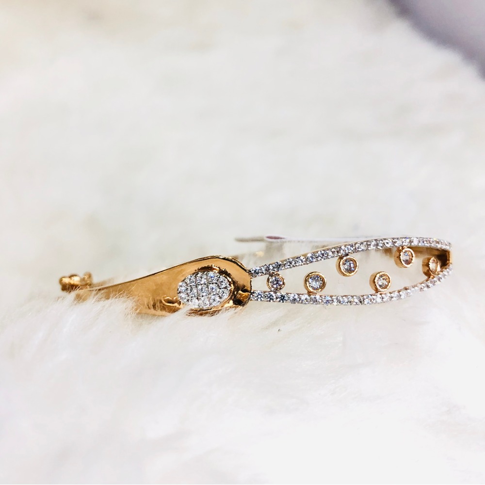 22kt, 916 Hall-Marked, Rose Gold Classic Edwardian Hand Band For Women NMJ