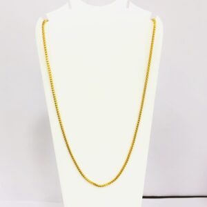22kt, 916 Hall-Marked, Yellow Gold rounded edge Chain JKC025