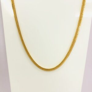 22kt, 916 HM, Yellow gold thin and broad chain for men JKC026