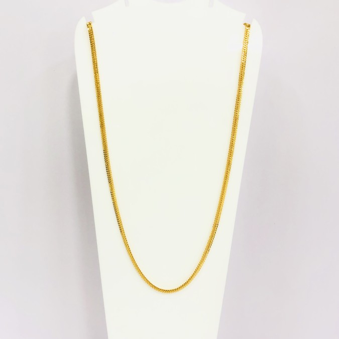 22kt, 916 HM, Yellow gold thin and broad chain for men JKC026