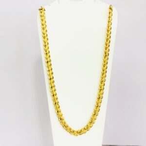 22kt, 916 HM, Yellow Gold, chunky lotus chain Chain for men JKC029