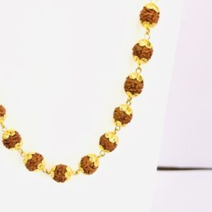 22kt, 916 HM, Yellow Gold, Rudraksha beads Chain Unisex JKC030