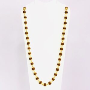 22kt, 916 HM, Yellow Gold, Rudraksha beads Chain Unisex JKC030