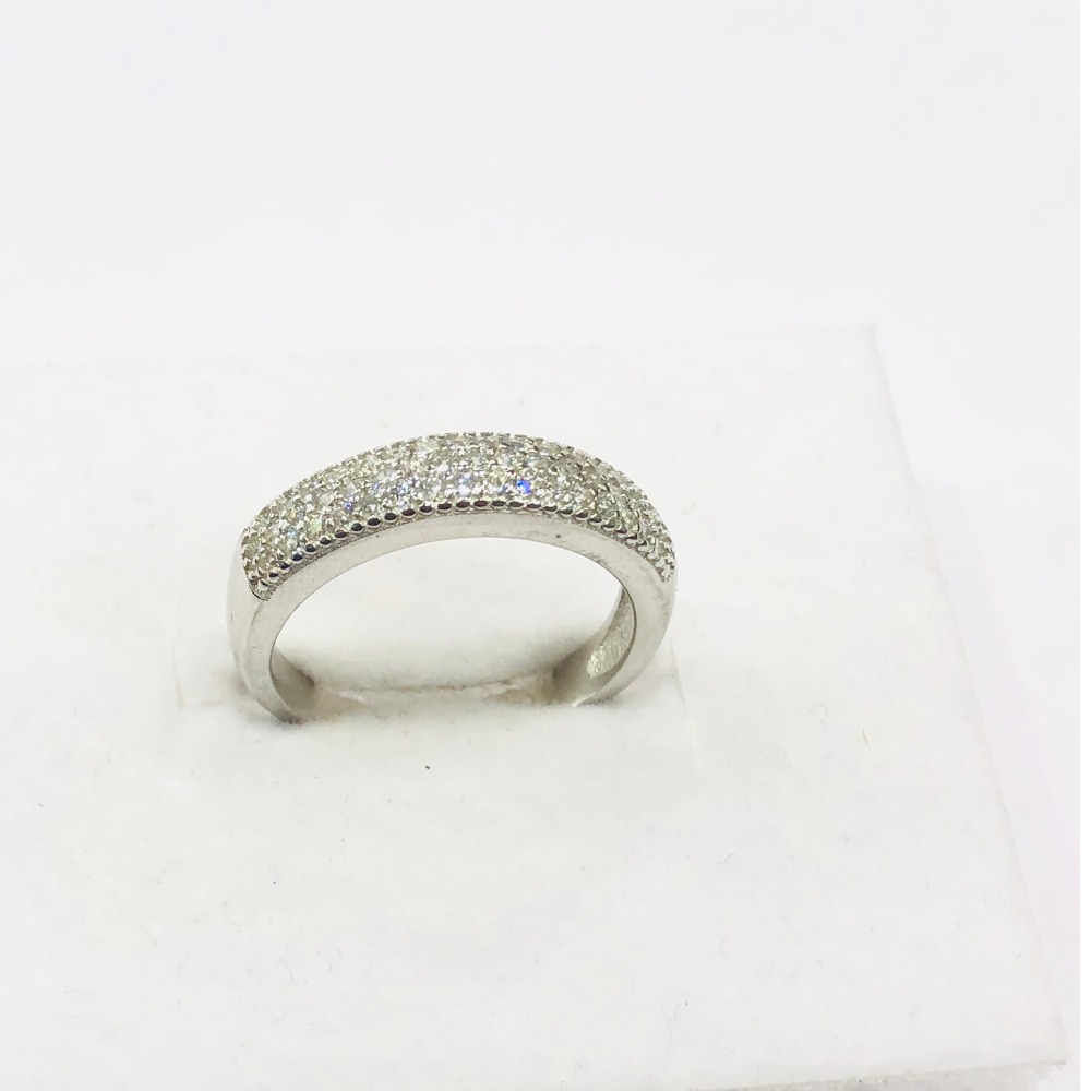 925 sterling silver and diamond bridal ring