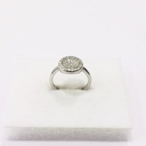 925 sterling silver round cut ring for women and girls