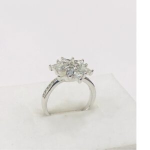 925 sterling silver flower Ring for women