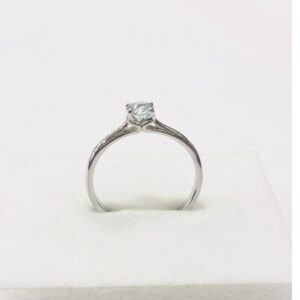 925 sterling silver single diamond elegant Ring for women