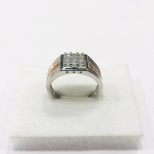 925 silver ring square of diamond ring