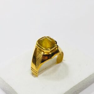 22kt, 916 HM, yellow gold Yellow Sapphire Ring for men JKR205