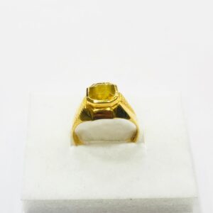 22kt, 916 HM, yellow gold Yellow Sapphire Ring for men JKR205