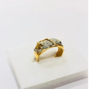 22kt, 916 HM, Yellow Gold AD design Ring For Men JKR207