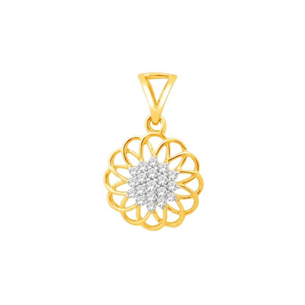 916 Gold CZ Exclusive Pendant JK-P001