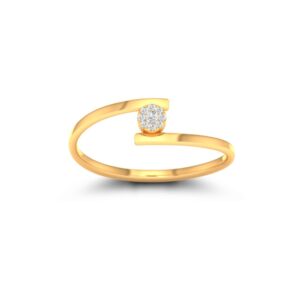 22kt 916 Hm, gold and diamond cz Delicate and stylish ring jk-lr004