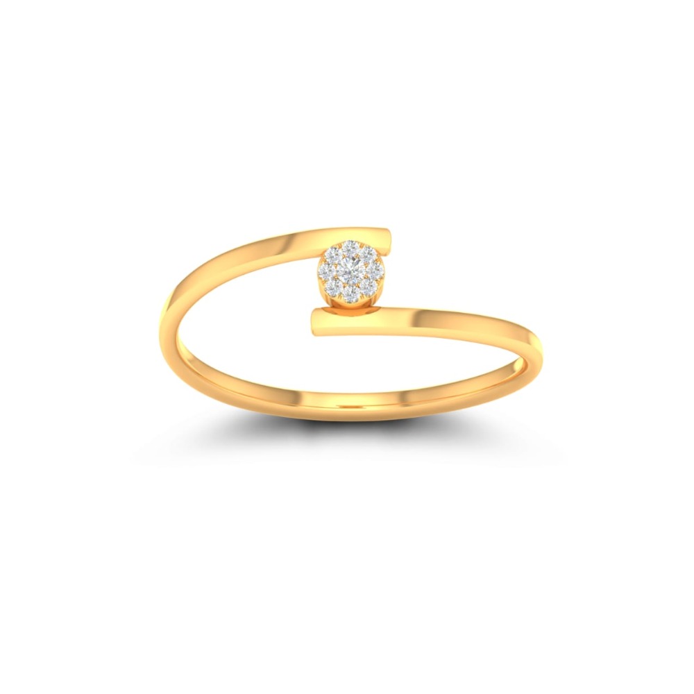 22kt 916 Hm, gold and diamond cz Delicate and stylish ring jk-lr004