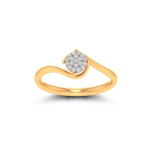 22 kt, 916 gold and diamond cz attractive ring for women jk-lr003