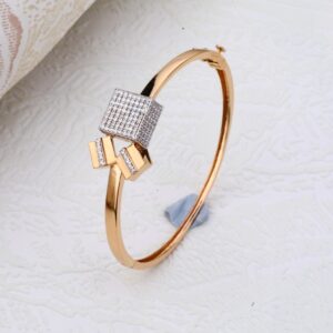 18kt rose infinity hallmark design Bangle