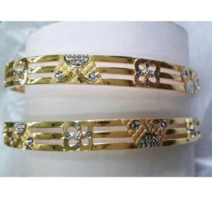 916 Gold Modern Copper Bangles