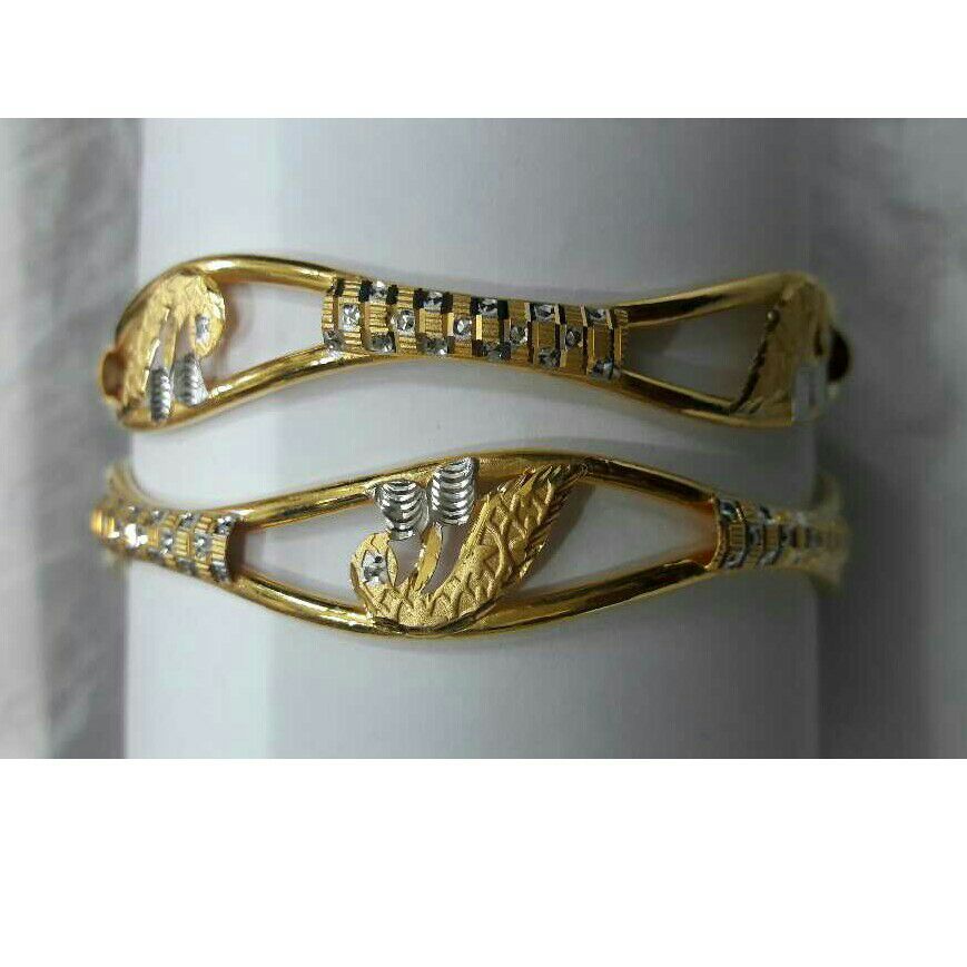 916 Stylish Gold Copper Bangles