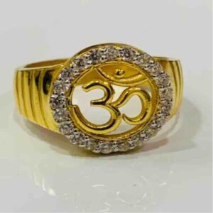 22kt 916 exclusive Om design gents ring