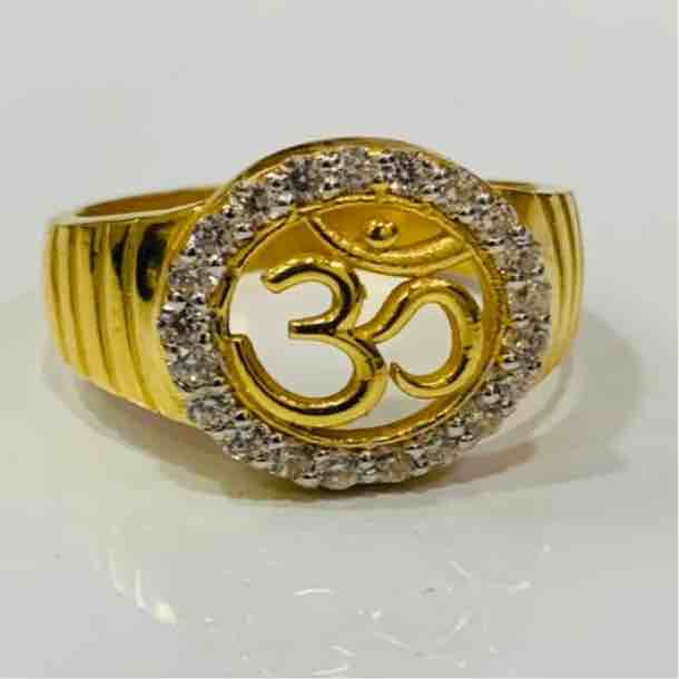 22kt 916 exclusive Om design gents ring