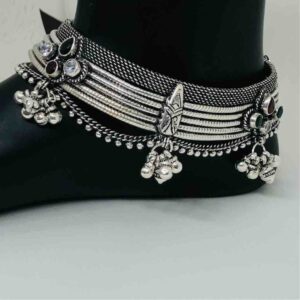 exclusive antique ladies oxidised payal