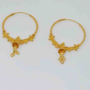 18kt exclusive fancy ladies kadi(earrings)