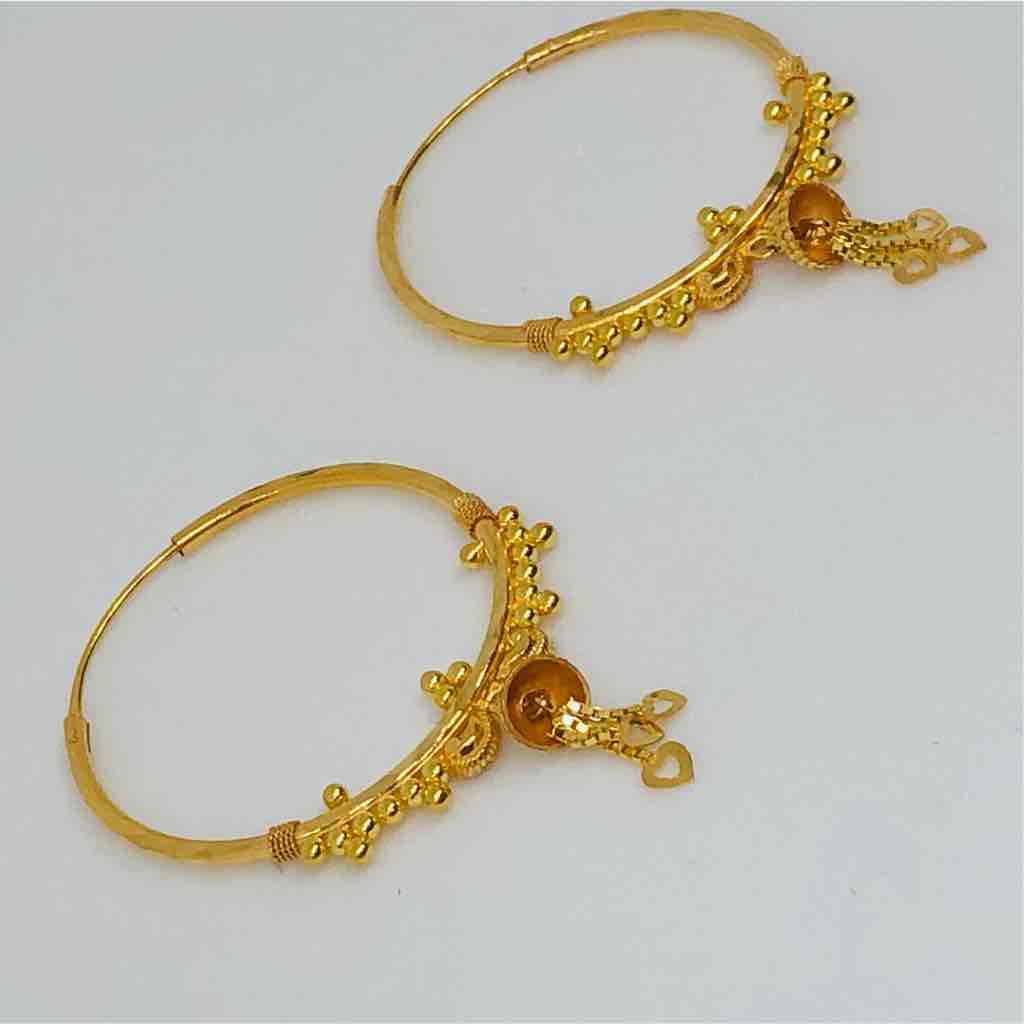 18kt exclusive fancy ladies kadi(earrings) - Image 2