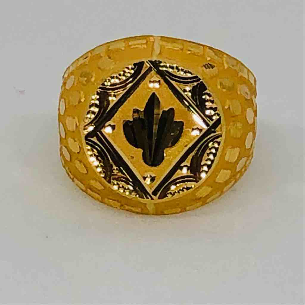 plain gold exclusive gents ring
