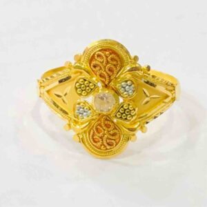 18kt plain gold ladies ring