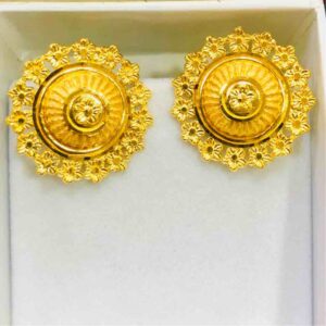 22KT Plain Gold Attractive Ladies Earring