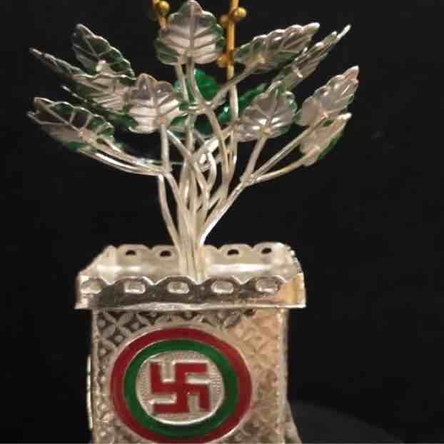 Silver Tulsi kyara For Pooja