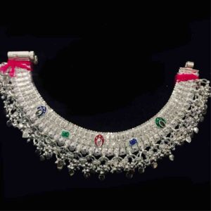 750 Silver Flower Design Jasti Payal