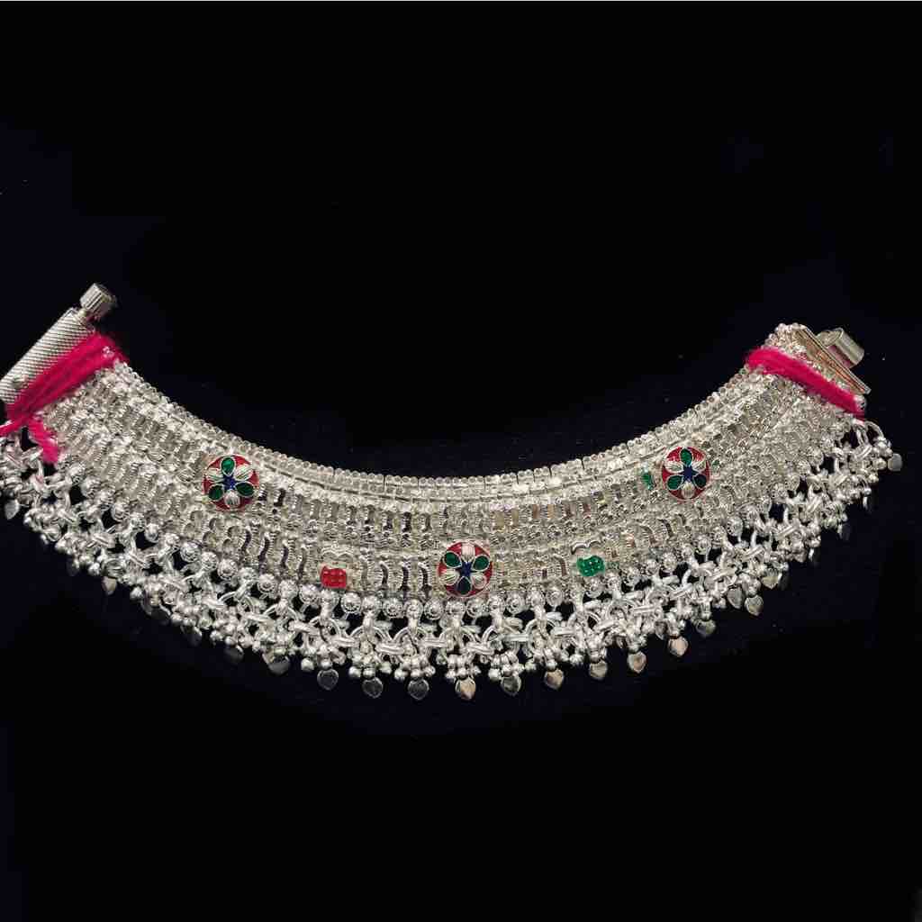 750 Silver Antique Jasti Payal