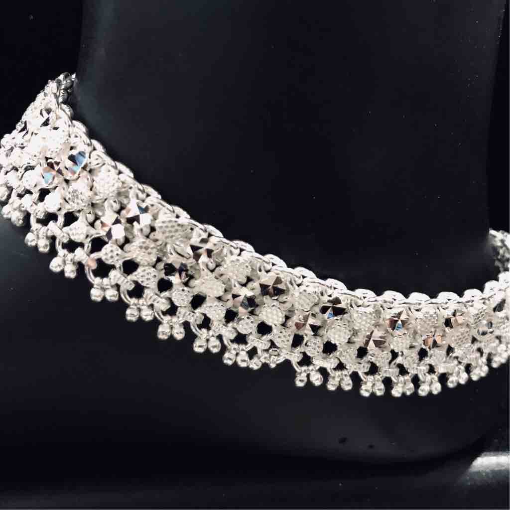 Fancy Silver Ajmeri Payal