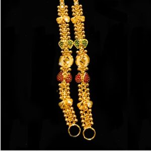 22KT Gold Fancy Colourful Earchain