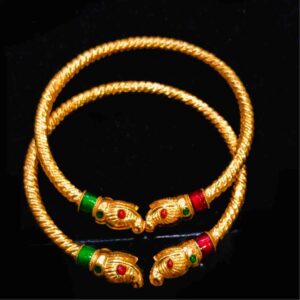 22KT Colorful Gold Baccha Kada