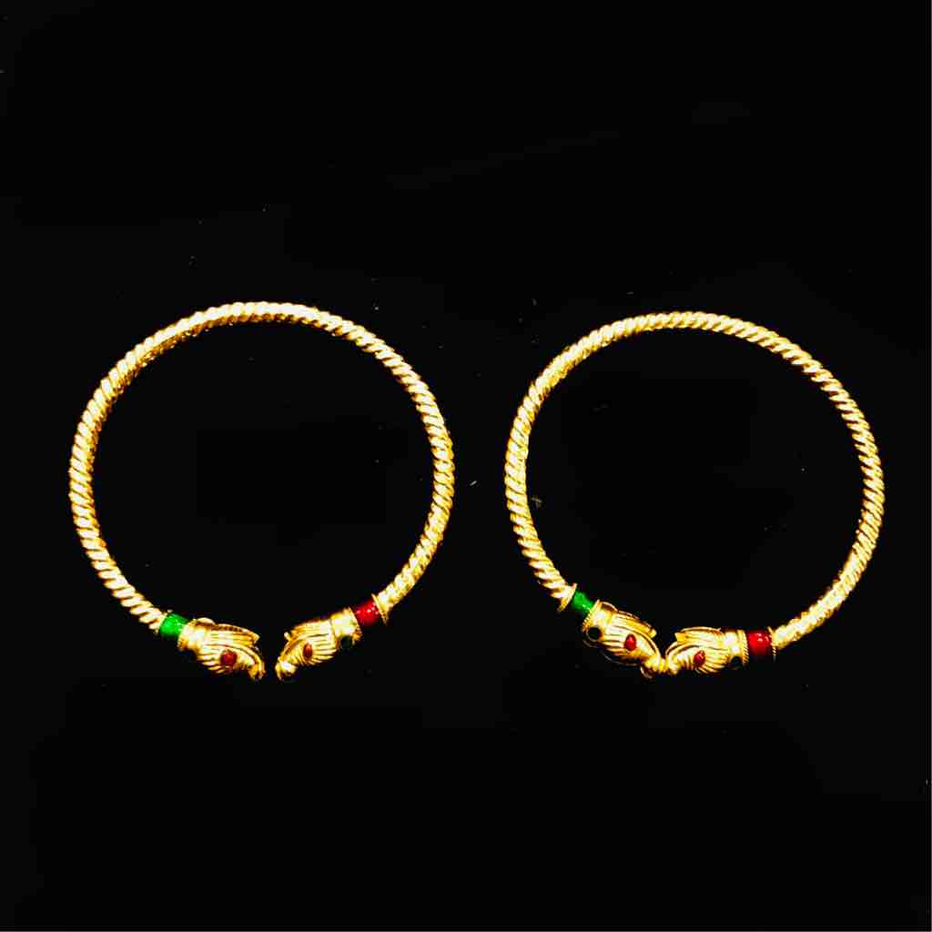 22KT Colorful Gold Baccha Kada