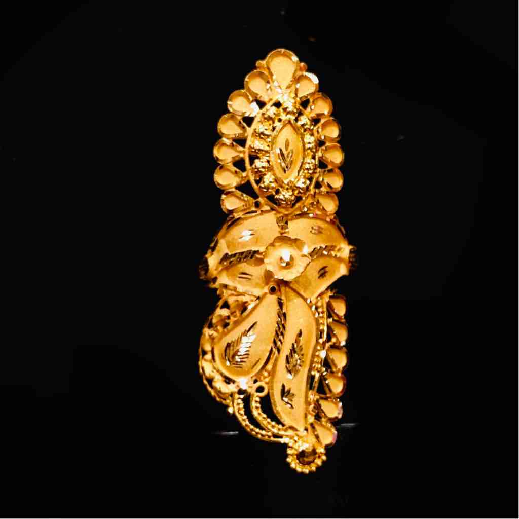 22KT Indian Gold Long Ring (vitti)