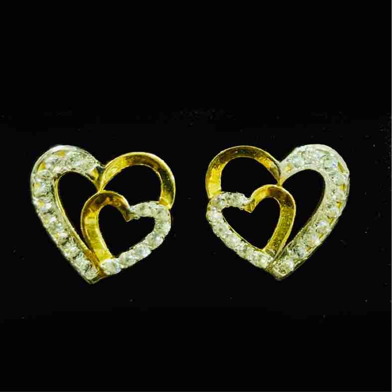22KT Gold Exclusive Diamond Earrings - Image 5