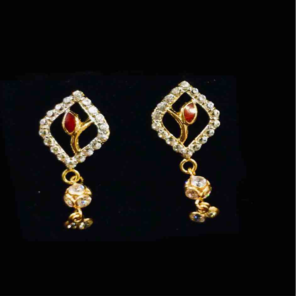 22KT Gold Exclusive Diamond Earrings - Image 2