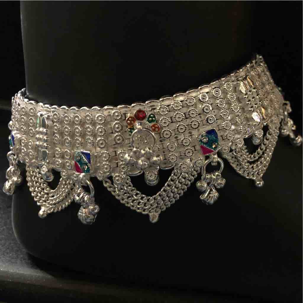 Broad Silver Zulla Payal - Image 4