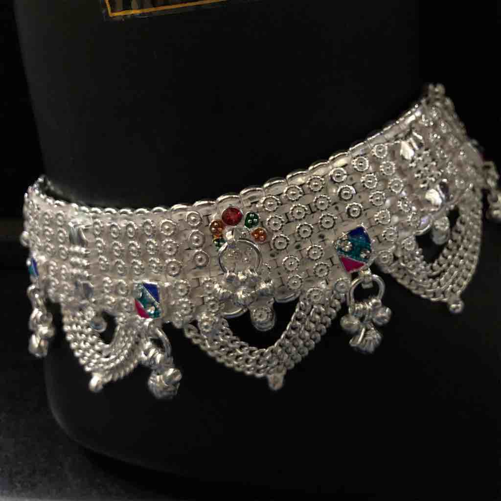 Broad Silver Zulla Payal - Image 3