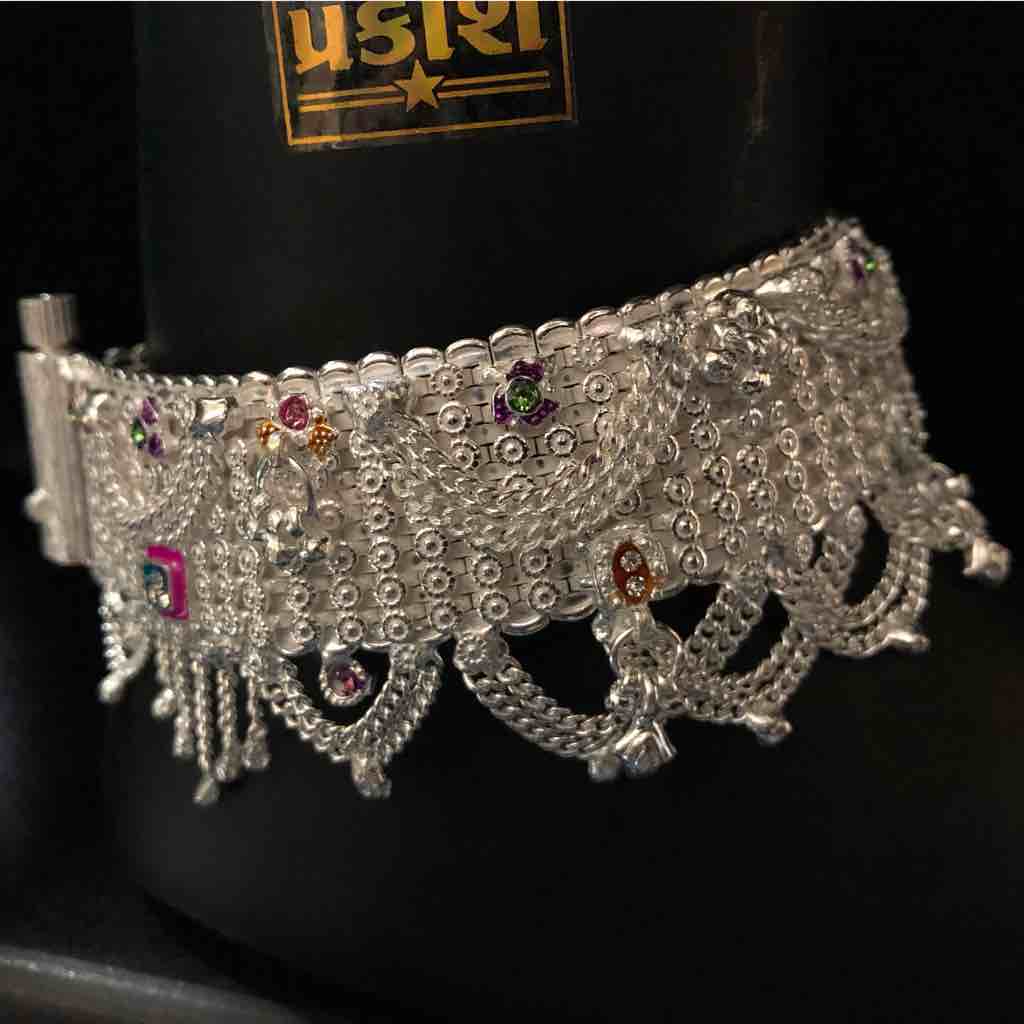 Broad Silver Zulla Payal - Image 2