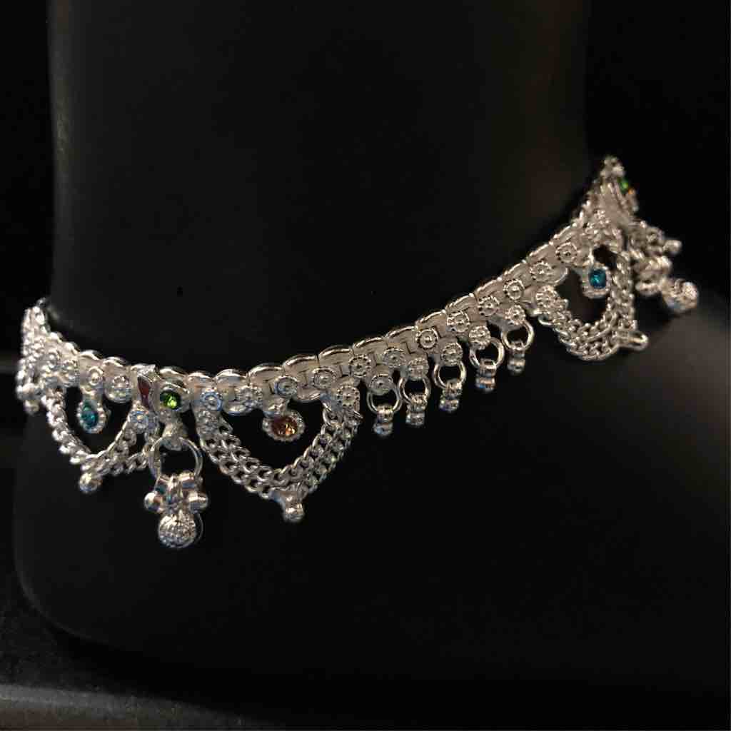 Fancy Silver Zulla Payal