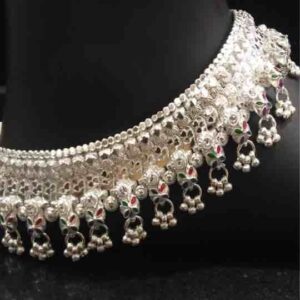Fancy Silver Colorful Ghughri Kismat Payal