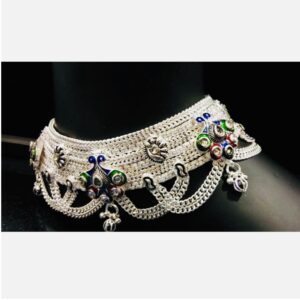 925 Sterling Silver Designer Broad Fancy Payal