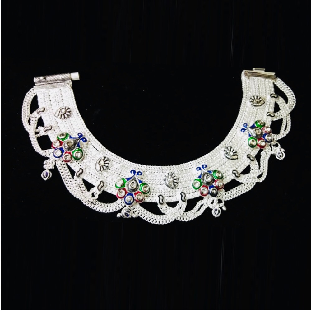 925 Sterling Silver Designer Broad Fancy Payal