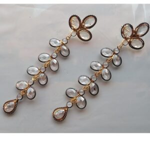 Silver Sterling Polki Earrings