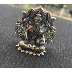 Silver God Ganesh And Laxmiji Murti